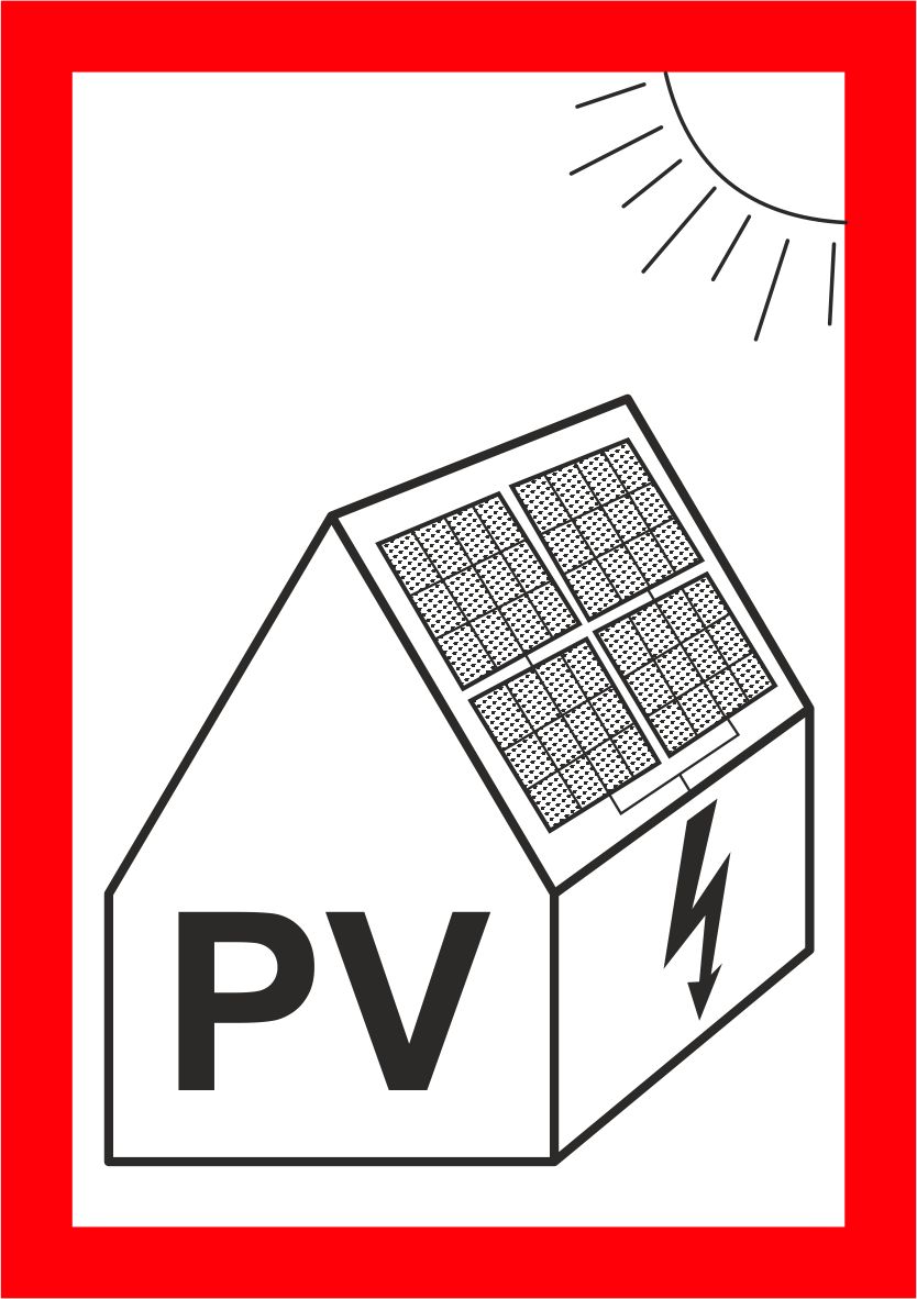 Fotovoltaika - samolepka 70 x 100 mm (A7)