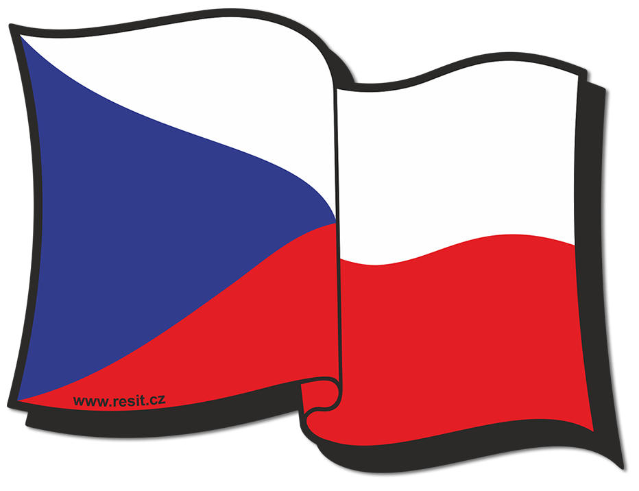 Samolepka - vlajka ČR