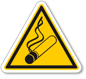 Kouření povoleno - samolepící piktogram - 70 x 78 mm